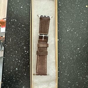 Brown Leather Apple Watch Band